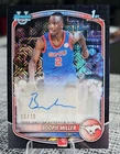 2025-26 Topps Bowman U Chrome Boopie Miller CPA-BR Black Mojo Refractor #/10