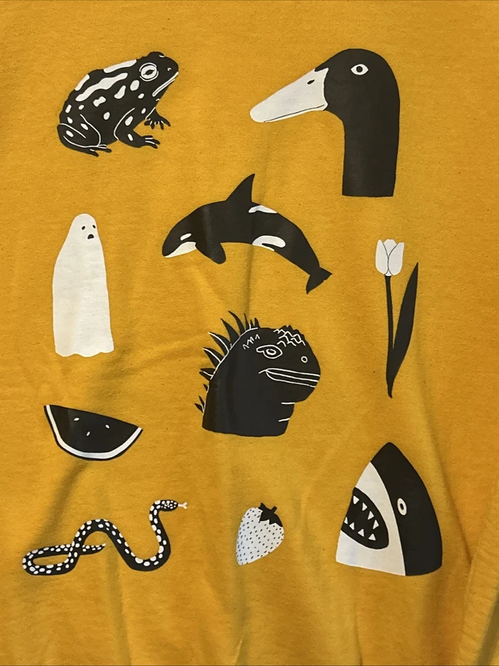 Sudadera Lorien Stern Talla S Animales Fantasma Amarillo-Naranja Foto 2 de 4