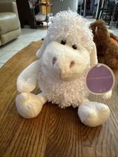 Animal Adventure Cream Lamb Sheep Plush 12" Stuffed Animal Curly Fur 2010