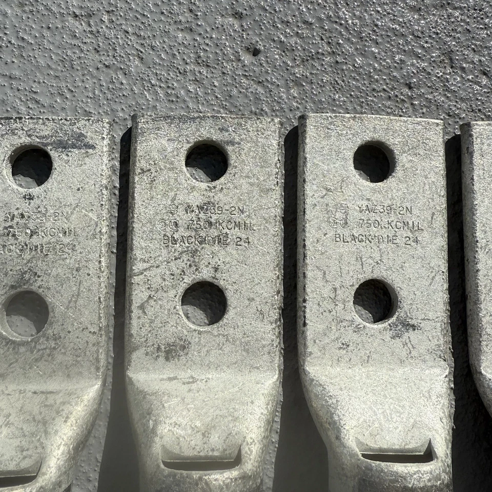 Burndy YAZ392N 750Kcm 2-Hole Long Lug Qty 9 Pieces - Image 3 of 4