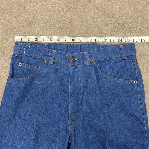70s Deadstock Levi’s Movin On Jeans Sample Herren W32 L33 Vintage Blue Tab Rare! - Bild 2 von 21