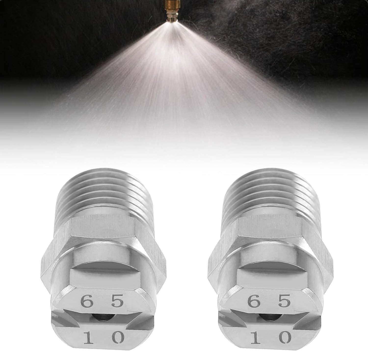 The Lord of the Tools 5PCS Flat Fan Spray Tip 1/4BSPT Male Thread Nozzle... 