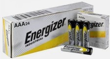 24 Energizer Industrial AAA Alkaline Batteries EN92, LR03 EXP 12/2029