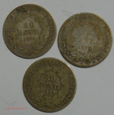 (USA) lot de 50 centimes Cérès 1871A, 1872A, 1872K, cote 140€, lartdesgents dvgm