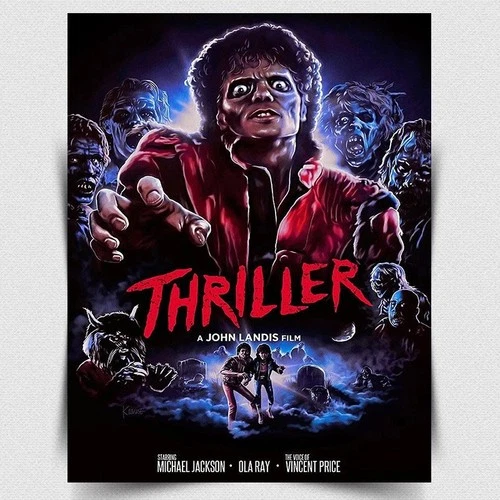 Thriller Michael Jackson METAL SIGN WALL PLAQUE poster print Film Movie A5 A4 A3