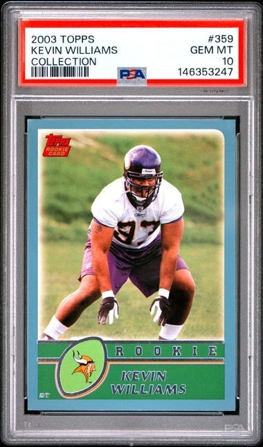 2003 Topps Collection Kevin Williams Rookie RC Minnesota Vikings 359 PSA 10