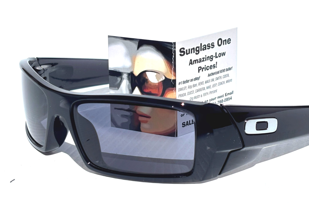 NEW Oakley GASCAN Black Ink Frame Grey Lens Sunglass 9014-E3 | eBay