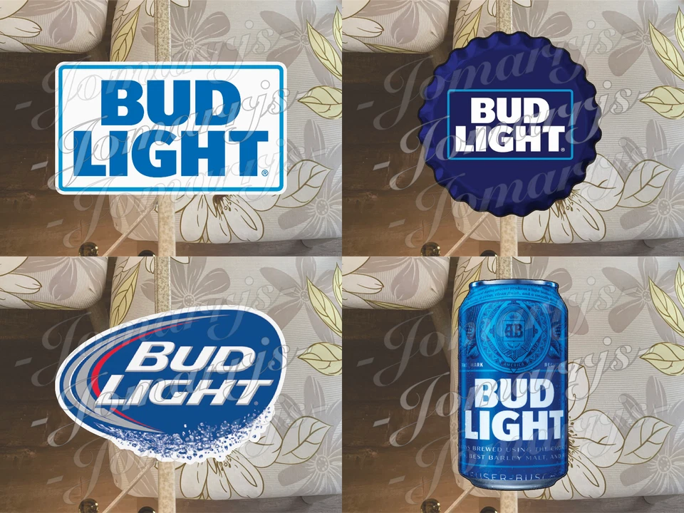 3M Bud Light Custom Sticker Decal Vinyl Logo budwesier skate cell laptop bumper