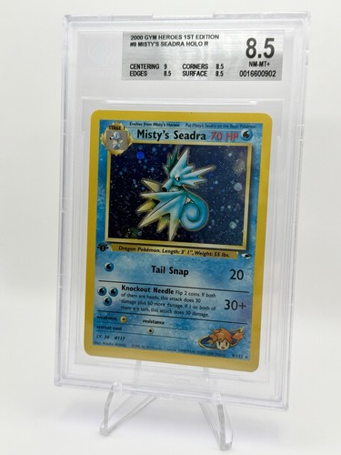 Misty's Seadra (1st Edition) graded BGS 8.5 for sale on eBay