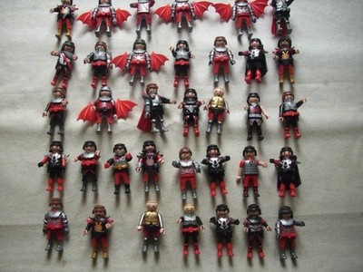 Playmobil Ritter Grundfiguren Rot/Schwarz 35 Stück