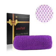 Unifab African Net Sponge Authentic Real 1 Count Pack of 1 , Purple