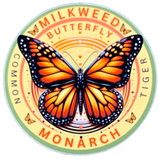Monarch Butterfly Sticker Vinyl Decal For Water Bottle Laptop Phone Case Toolbox