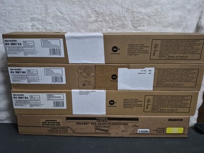 Sharp MX-36 Toner Set Cyan Magenta Black And Yellow