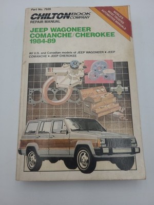 Vintage Chiltons Jeep Wagoneer Comanche Cherokee Repair Manual 84 89 Part No7939