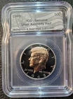 1965 Silver Kennedy Half Dollar Ruthenium & Gold Gilt ICG Genuine  Of 1000 Label