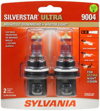 Sylvania 9004 Silverstar Ultra Halogen Brightest Hilo Beam Headlight 2pk