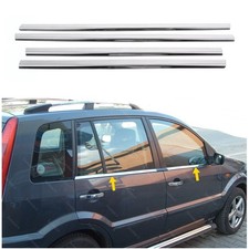 Per Ford Fusion dal 2002 al 2012 Modanature Finestrini Cromate 4 pz Acciaio Inox