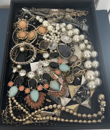 3lbs Nice All Wearable Costume Jewelry Vintage To Now Some Signed Keep Resale R9