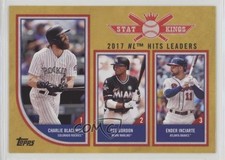 2018 Topps Big League Stat Kings Trio Gold Ender Inciarte Dee Gordon #305 2f9