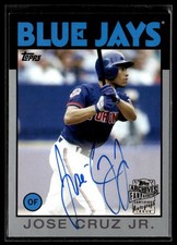 2015 Topps Archives #FFA-JCJ Jose Cruz Jr. Fan Favorites Autograph Silver #/199