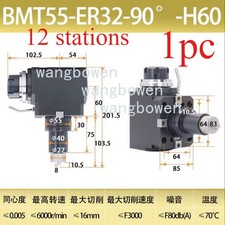 BMT 55 Live Tool Holder BMT 55-90 -60 with ER32 Nut CNC Lathe Driven Tool Holder