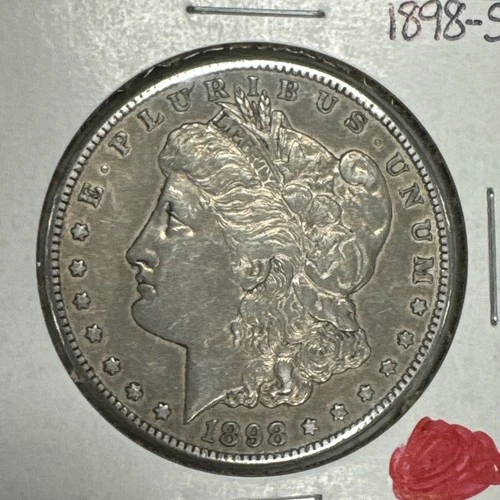 1898-S $1 Morgan Silver Dollar AU