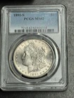 1891 S Morgan Silver Dollar Graded PCGS MS62 Gem BU Better Date $1 Coin (3704)