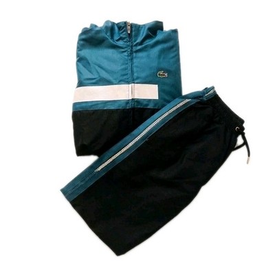 Lacoste Sport Tracksuit, Trainingsanzug, Blau/Schwarz/Weiß   Gr. L/XL, Pasha