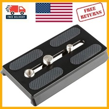 Quick Release Camera Plate for Manfrotto Tripods - Lightweight Aluminum Design