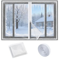47 x 63 Inch Window Flim Thin Zipper-47 × 63 Inch-Transparent, Transparent