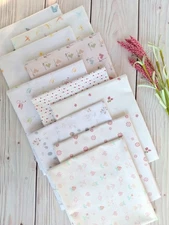 HUSH HUSH Low Volume White Background Fabric Tiny Prints  Riley Blake 10 fqb