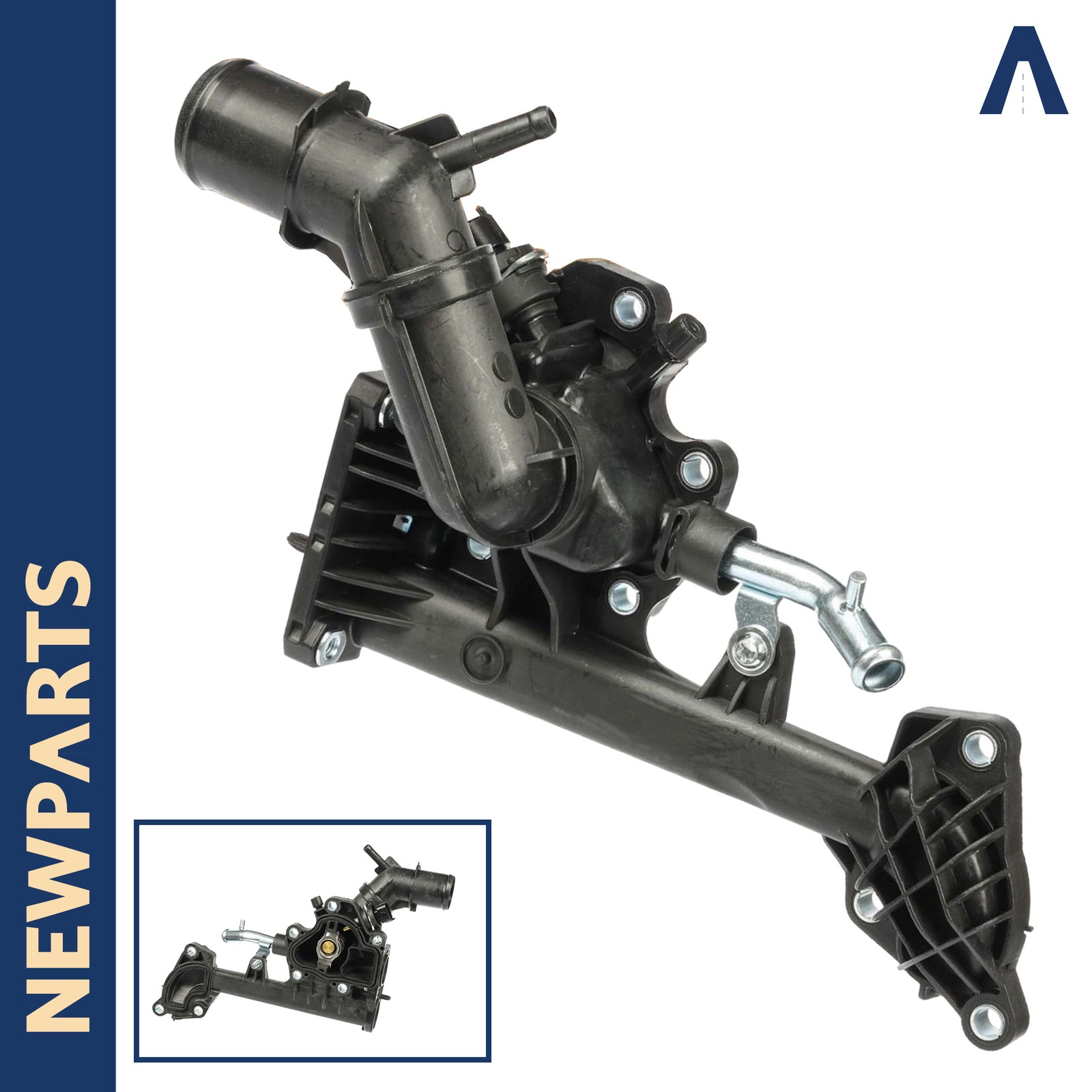 Thermostat boîtier d'eau JEEP COMPASS contre la surchauffe moteur CRD 2.2 2.0