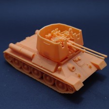 3D Printed 1/72/87 Chinese T34 Air Defense Vehicle Unpainted Model Kit