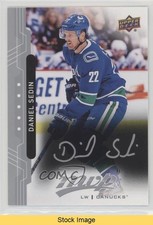 2018-19 Upper Deck MVP Silver Script Daniel Sedin #30 HOF READ kr0