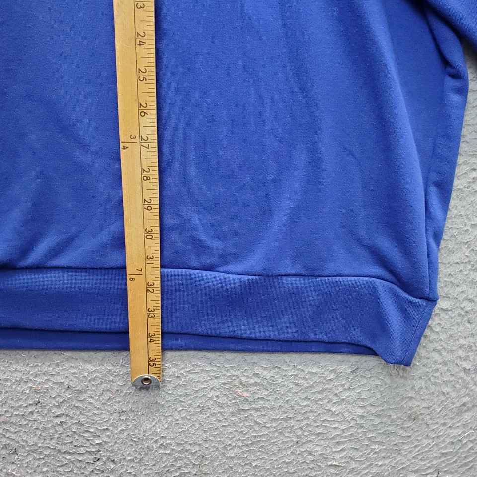 Sudadera con Capucha Xersion French Terry Para Hombre 4XL Azul Bolsillo Flexible Tacto Suave Manga Larga Foto 4 de 4