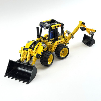 LEGO Technic 42004 Baggerlader | Radlader Bagger Baustelle 2in1