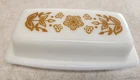 Vintage 1970's Pyrex Butterfly Gold Butter Dish 72-B