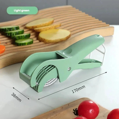 1pc Stainless Steel Vegetable & Fruit Slicer: Multi-Functional Kitchen Tool
