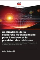 Vojo Bubevski | Applications De La Recherche OpéRationnelle Pour L'analyse Et...