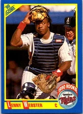 1990 Score Lenny Webster Rookie #638 Minnesota Twins