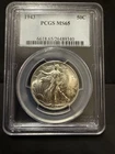 1943 Walking Liberty Half Dollar PCGS MS65 Gem Mint State 90% Silver 50C