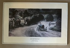 Print Bugatti "Surprise" by Gerald Freeman 1924 Raymond Mays Caerphilly Climb