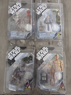 Star Wars 30th Anniv Mcquarrie Concept Figure Lot Celebration 4 SDCC Hasbro 2007