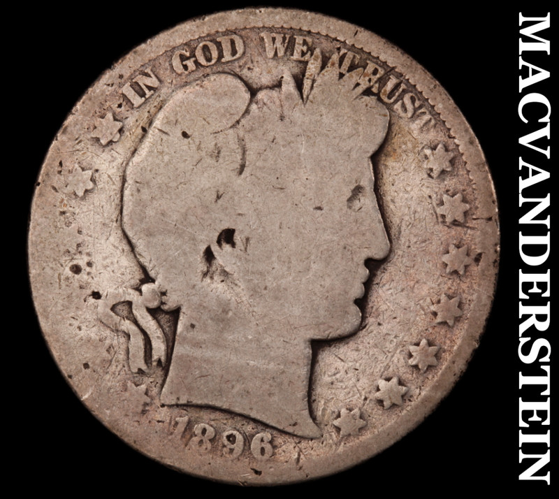 1896-S Silver Barber Half Dollar - Scarce  Key Date  No Reserve  #M617