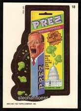 1991 Topps Wacky Packages Stickers #18 Prez Broccoli Dispenser