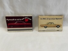 Vintage Plymouth and Dodge Dealership Matches Promotional Items