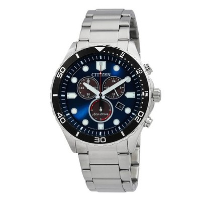 Citizen AT2560-84L Chrono Sporty-Aqua Blue Dial 43 mm Men's Watch New