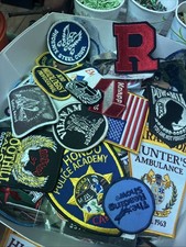 Lot 100 Vintage Sew Iron On Patches Random Mix Fashion Badges DIY