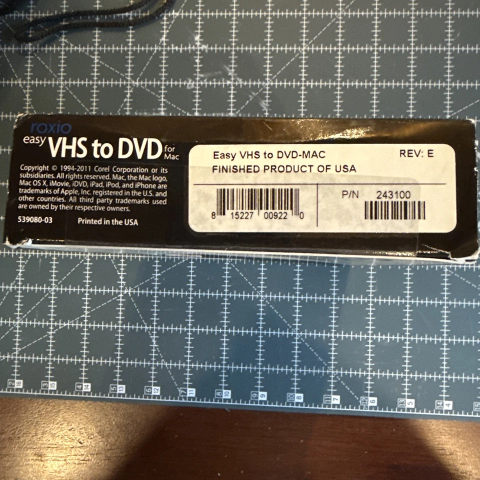 New Roxio Easy VHS to DVD for Mac | VHS, Hi8, Video8 to DVD or Digital Converter - Image 3 of 4