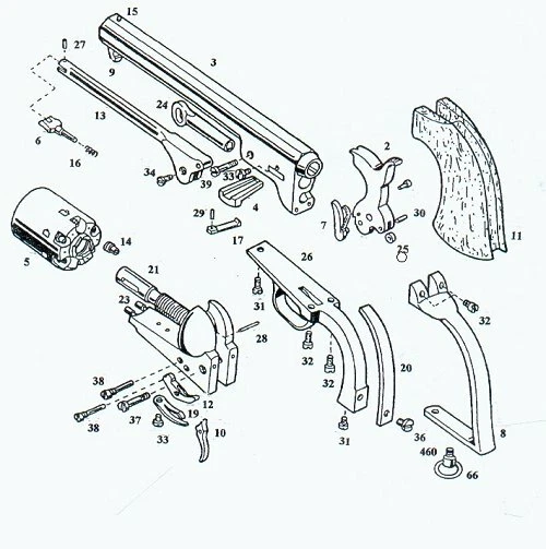 Pietta 1851 Navy Barrel Wedge -1860 Army -1861 Navy Foto 2 de 4